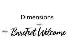 Cargar imagen en el visor de la galería, BareFeet Welcome Metal Word Sign
