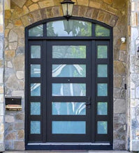 Cargar imagen en el visor de la galería, Atlas Contemporary Iron Door with Sidelights
