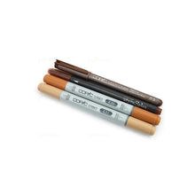 Load image into Gallery viewer, COPIC Ciao Marker 4pc Doodle Brown
