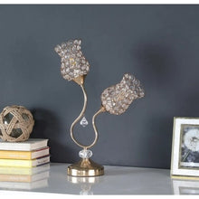 Carregar imagem no visualizador da galeria, Dual Flower Design Table Lamp for Reading and Home Style
