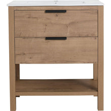 Carregar imagem no visualizador da galeria, 30 Inch Bathroom Vanity Plywood With 2 Drawers
