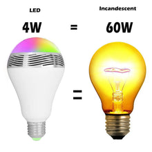 Load image into Gallery viewer, Bluetooth Speaker Smart LED Light Bulb - E27 Multi-Color
