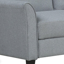 Cargar imagen en el visor de la galería, 3-Seat Sofa Living Room Linen Fabric Sofa (Gray)
