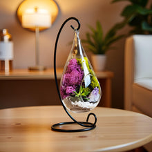 Carregar imagem no visualizador da galeria, 7&quot; Glass Tear Drop Succulent Terrarium Kit
