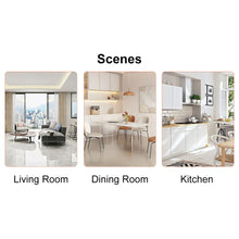 Load image into Gallery viewer, White stone burning tabletop with rubber wooden legs, foldable computer desk, foldable office desk, Modern PU leather high back cushion side chair with wood grain metal legs.
