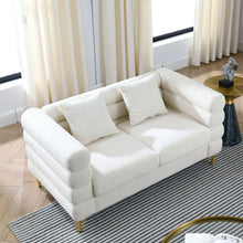 Carregar imagem no visualizador da galeria, 3-seater + 3-seater Combination sofa.White teddy(Ivory)
