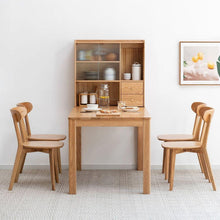 Carregar imagem no visualizador da galeria, Dining chair wooden FAS grade oak natural wood made in North America 100% dirt-free wood chair solid chair table chair wooden living room chair simple and natural 46.5 x 54 x 80cm
