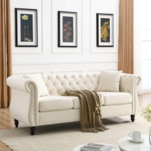 Carregar imagem no visualizador da galeria, 3-seater + 3-seater Combination sofa.Beige Velvet(W834S00063)
