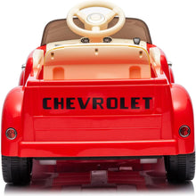 Load image into Gallery viewer, 12V Kids Ride On truck car w/parents control, Licensed Chevrolet 3100 pickup,electric car for kid,Vintage modeling,3 speeds,LED Lights,Bluetooth,USB,High-power up to 3.11 MPH,age 3+
