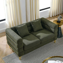 Carregar imagem no visualizador da galeria, 3-seater + 3-seater Combination sofa.Green teddy

