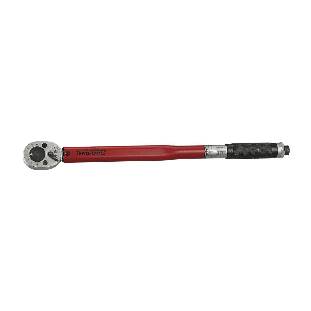 Teng Tools 1/2 Inch Drive 30 to 150 FT-LB Reversible Click Steel Torque Wrench - 1292UAGEP