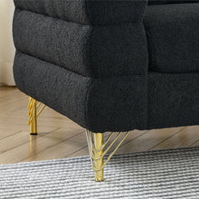 Carregar imagem no visualizador da galeria, 3-seater + 3-seater Combination sofa.BLACK teddy
