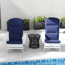 Cargar imagen en el visor de la galería, 2 Piece Adirondack Chair Cushions, 59 x 20.5 x 2 inch Outdoor Chair Cushions for Fire Pit Chairs with Seat, Back, Ties, Water Repellent Replacement Patio Seat Pads, Blue
