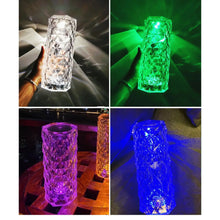 Cargar imagen en el visor de la galería, Elegant USB Table Lamp with 16-Color Crystal Lighting
