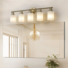 Load image into Gallery viewer, Elegant Vanity Lights for Bathroom in Gold with 5 Lights Fixture

