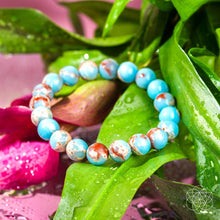 Load image into Gallery viewer, Empath’s Shield - Aqua Terra Jasper Bracelet
