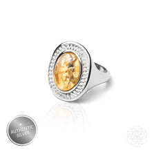 Carregar imagem no visualizador da galeria, Eye of The Sun - Silver Aura Ring of Attraction
