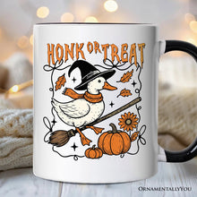 Carregar imagem no visualizador da galeria, Honk or Treat Goose Personalized Mug, Hilarious Halloween Gift with Custom Name
