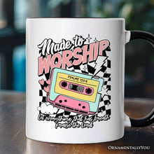 Carregar imagem no visualizador da galeria, Made to Worship Christian Retro Personalized Mug, Psalm 150:6 Bible Verse Gift with Custom Name
