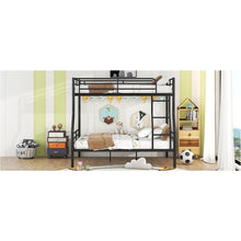 Load image into Gallery viewer, Full XL Over Queen Metal Bunk Bed, Black
