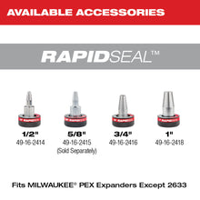 Carregar imagem no visualizador da galeria, Milwaukee 2532-22 M12 FUEL™ ProPEX® Expander Kit w/ 1/2"-1" RAPID SEAL™  ProPEX® Expander Heads
