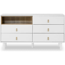 Load image into Gallery viewer, With 5 drawers storage cabinet drawer cabinet multifunctional storage cabinet modern drawer cabinet wooden storage cabinet leather handle drawer cabinet home storage cabinet office cabinet
