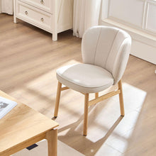 Load image into Gallery viewer, 1 PC Wooden Frame Upholstered Shell Dining Chair,Modern Armless Chairs Comfor Kitchen Chairs for Living Room,Restaurant
