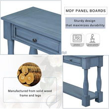 Carregar imagem no visualizador da galeria, Console Table 63&quot; Long Console Table with Drawers and Shelf for Entryway, Hallway, Living Room (Navy
