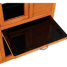 Load image into Gallery viewer, Detachable Rabbit Hutch with Removable Tray and Rolling Casters, Orange
