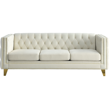 Carregar imagem no visualizador da galeria, 3-seater + 2-seater Combination sofa.BEIGE VELVET
