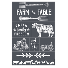Load image into Gallery viewer, Farm to Table - Mesh Stencil 12x18
