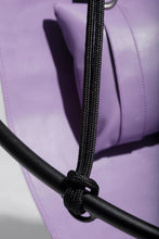 Carregar imagem no visualizador da galeria, Faux Leather Round Hanging Chair Lilac
