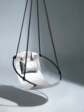 Carregar imagem no visualizador da galeria, Faux Leather Round Hanging Chair Pearl
