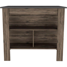 Cargar imagen en el visor de la galería, Rockaway 3-Shelf Kitchen Island Dark Brown and Onix

