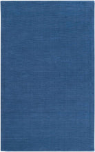 Carregar imagem no visualizador da galeria, Brockton Solid Blue Wool Rug
