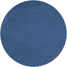 Carregar imagem no visualizador da galeria, Brockton Solid Blue Wool Rug
