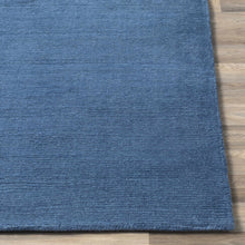 Carregar imagem no visualizador da galeria, Brockton Solid Blue Wool Rug

