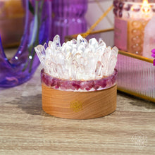 Carregar imagem no visualizador da galeria, Find My Peace - Quartz &amp; Tourmaline Lamp of Blooming Tranquility

