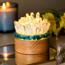 Carregar imagem no visualizador da galeria, Find My Voice - Quartz &amp; Apatite Lamp of Blooming Confidence
