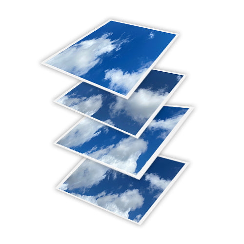 2x2 LED Cloud Ceiling Panel - Selectable Wattage (24W/29W/32W/39W) & CCT (4000K/5000K/6500K), 0-10v Dimmable, ETL Certified