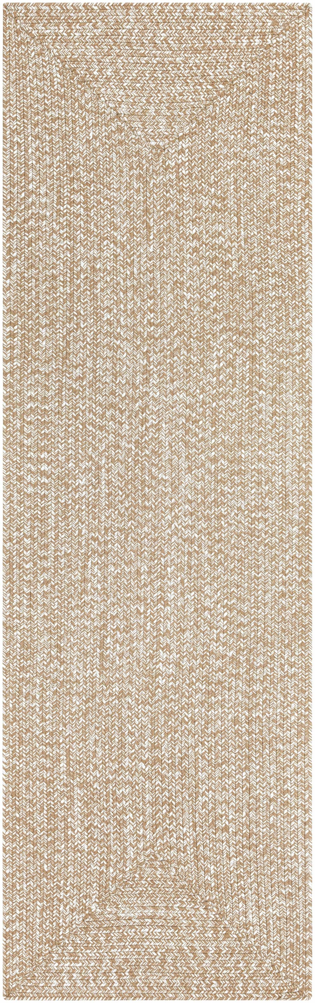 Cream Braided Faux Jute Rug