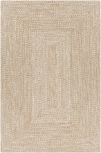 Load image into Gallery viewer, Cream Braided Faux Jute Rug
