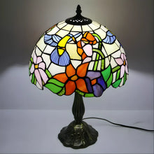 Carregar imagem no visualizador da galeria, Elegant Flower Tiffany Lamp Glass Tabletop
