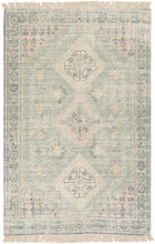 Carregar imagem no visualizador da galeria, Foraker Sage Green Cotton Rug
