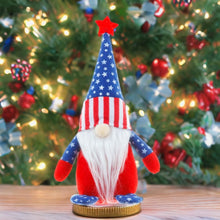 Load image into Gallery viewer, American Flag Colored Plush Gnome, Patriotic Home Decor
