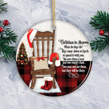 Cargar imagen en el visor de la galería, Christmas in Heaven Sentimental Memorial Quote Ceramic Ornament Bundle
