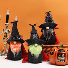 Load image into Gallery viewer, Exotic Vampire Gnomes, Spooky Plush Halloween Decoration with Bats

