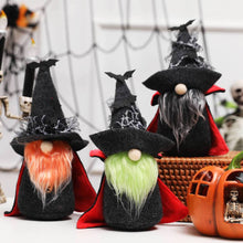 Load image into Gallery viewer, Exotic Vampire Gnomes, Spooky Plush Halloween Decoration with Bats
