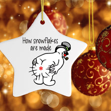 Carregar imagem no visualizador da galeria, Funny Farting Snowman Ornament

