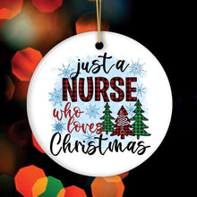 Carregar imagem no visualizador da galeria, Cute Christmas Ornament Nursing Set, Bundle of Four Nurse Themed Gifts
